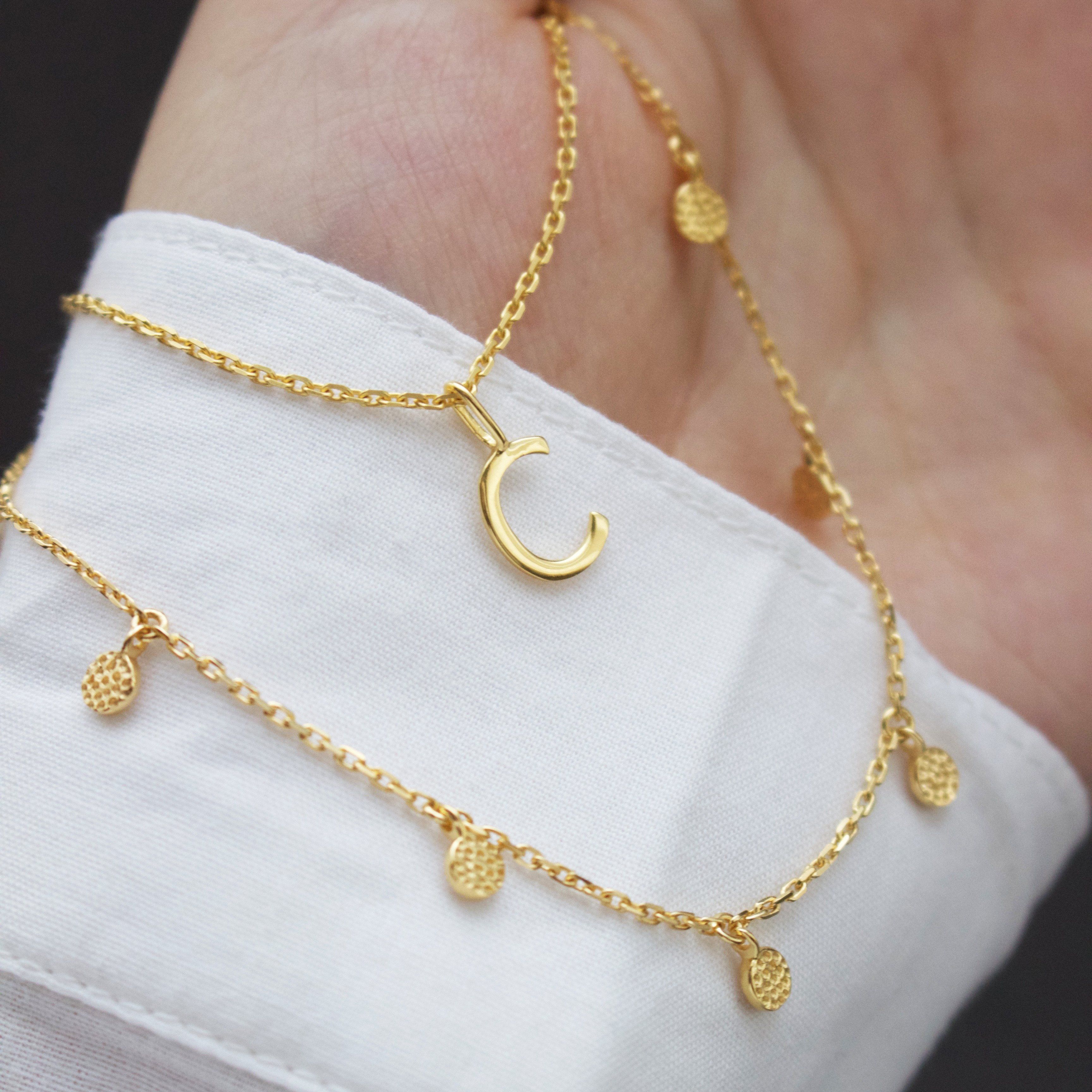 Delicate Initial Necklace - Image 4